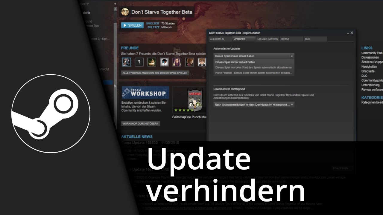 Automatische Updates deaktivieren: Schalte die automatischen Updates für deine Steam Spiele aus.
Manuelle Patch-Überprüfung: Überprüfe manuell, ob Patches für deine Spiele verfügbar sind.