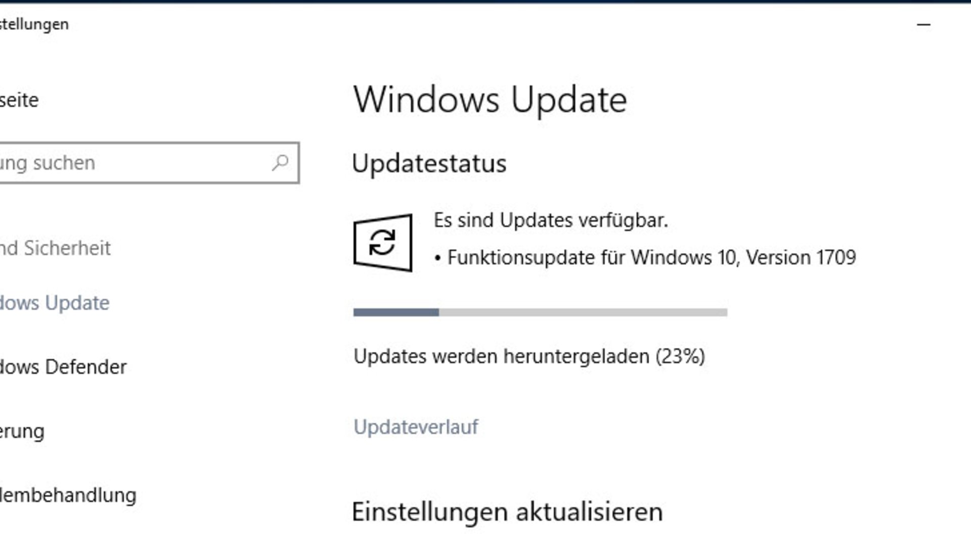 Behebung von Problemen bei der Installation des Windows 10 Updates 1709
Überprüfen der Windows Update-Dienste