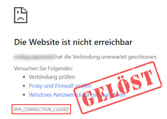 Deaktivieren Sie VPN oder Proxy, falls aktiviert.
Starten Sie Ihren Browser neu und versuchen Sie erneut, die Website zu öffnen.