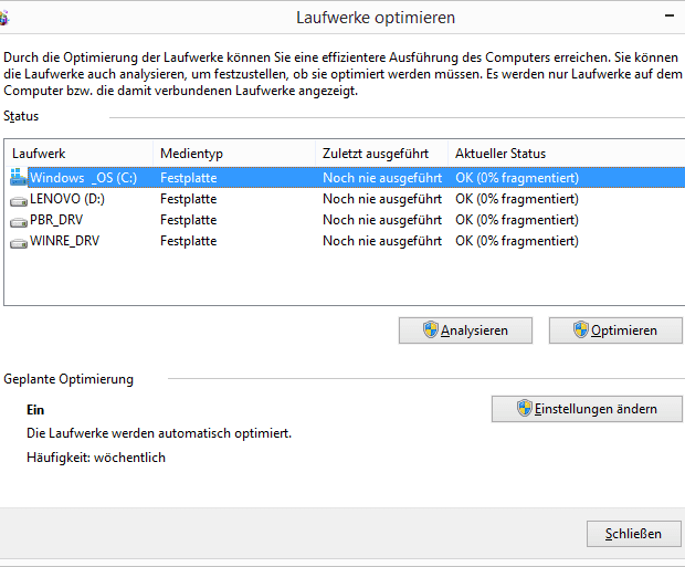 Defragmentieren der Festplatte: Optimieren Sie die Speicherplatznutzung, indem Sie Ihre Festplatte defragmentieren.
Erhöhen des Arbeitsspeichers: Fügen Sie mehr RAM hinzu, um die Reaktionsgeschwindigkeit Ihres Computers zu verbessern.