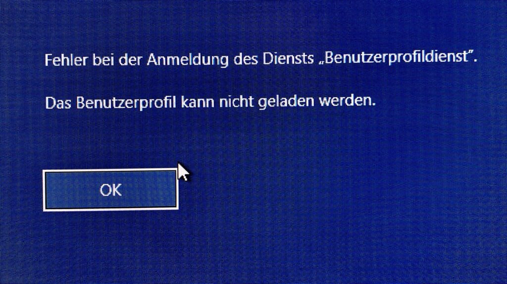 Erstellung eines neuen Benutzerprofils
Überprüfung von Software- und Systemkonflikten