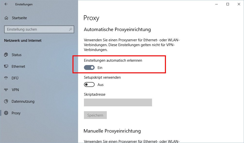 Firewall-Einstellungen überprüfen und anpassen
Proxy-Einstellungen überprüfen und zurücksetzen