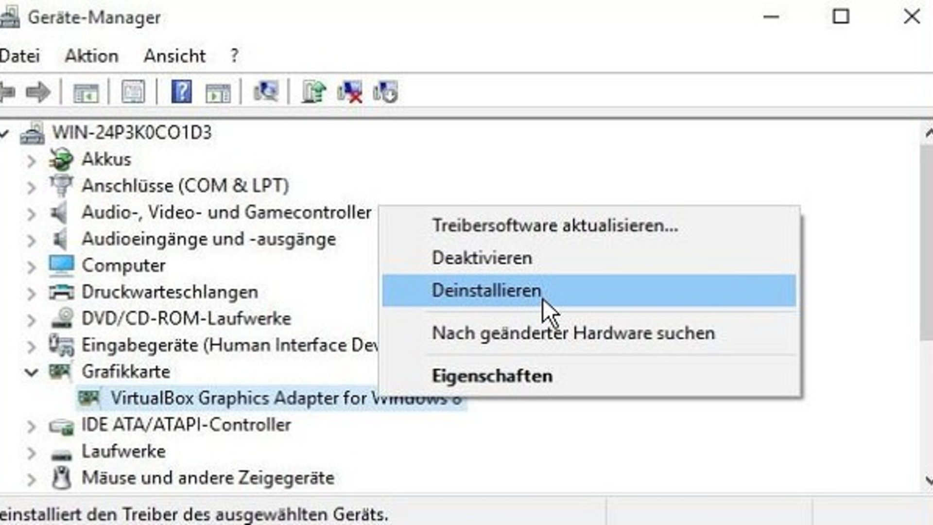 Gerätetreiber deinstallieren: Entfernen Sie den aktuellen Treiber und starten Sie den Computer neu.
Hardwareprobleme überprüfen: Überprüfen Sie, ob das Gerät ordnungsgemäß angeschlossen ist und richtig funktioniert.