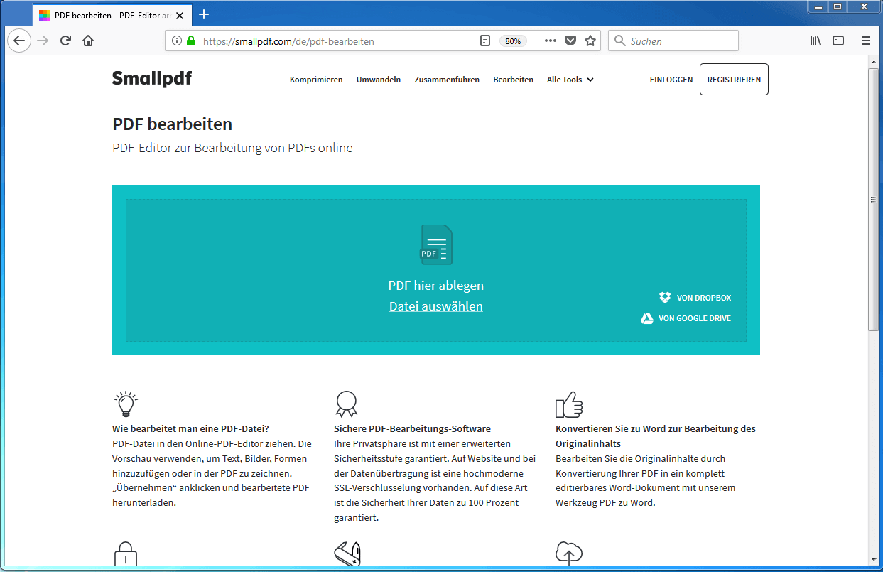 Klicke auf den "Download" Button, um die bearbeitete PDF-Datei herunterzuladen.
Schließe den Online-PDF-Editor und den Webbrowser.