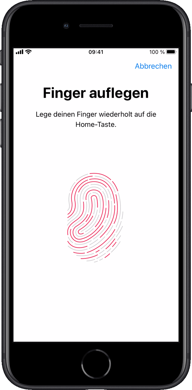 Löschen Sie Ihren vorhandenen Fingerabdruck aus den Einstellungen.
Fügen Sie einen neuen Fingerabdruck hinzu, indem Sie auf "Neuer Fingerabdruck" tippen.