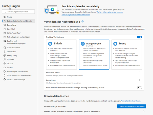 Microsoft Edge zurücksetzen: Setzen Sie Microsoft Edge auf die Standardeinstellungen zurück, um Probleme zu beheben.
Browserverlauf löschen: Löschen Sie den Verlauf, den Cache und die Cookies von Microsoft Edge, um mögliche Konflikte zu beseitigen.