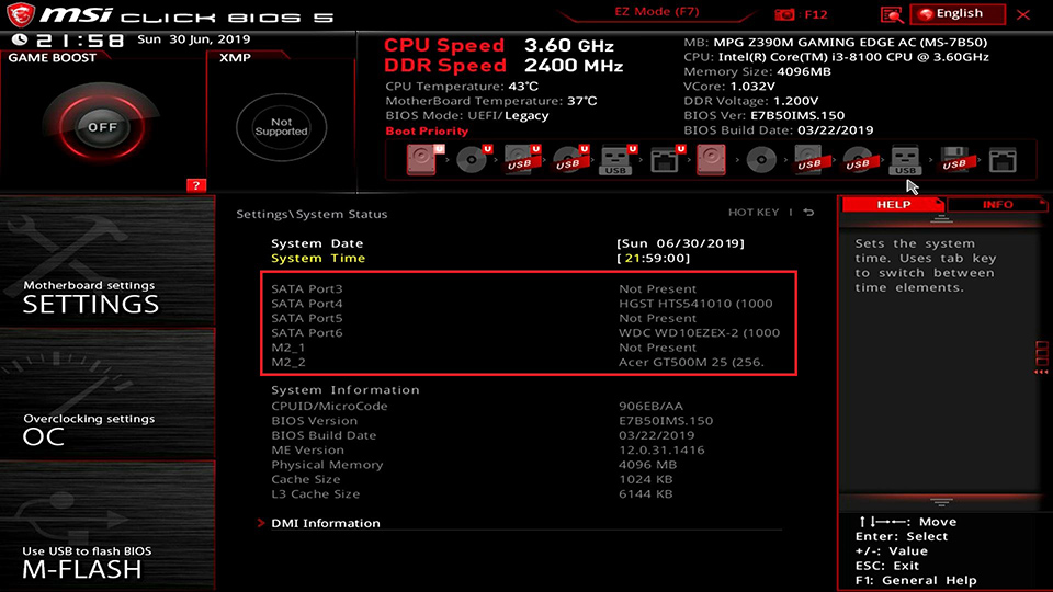 Navigieren Sie im BIOS-Menü zu "Boot" oder "Boot Options".
Überprüfen Sie die Boot-Reihenfolge und stellen Sie sicher, dass die Festplatte als erstes Boot-Gerät ausgewählt ist.