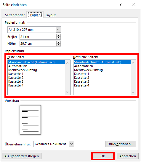 Öffnen Sie das Druckmenü auf Ihrem Computer.
Stellen Sie sicher, dass der richtige Drucker ausgewählt ist.