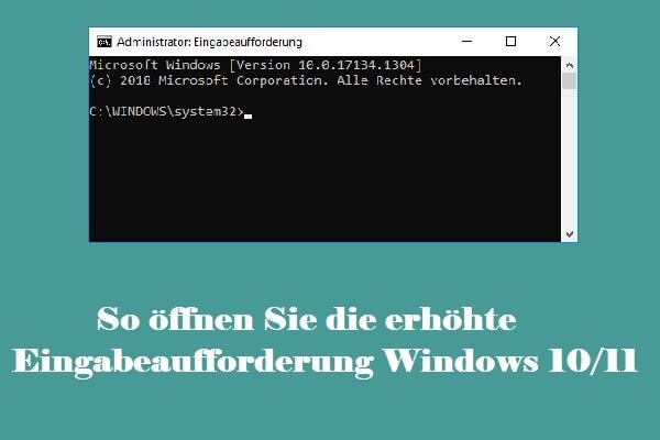 Öffnen Sie das Startmenü und geben Sie "Eingabeaufforderung" ein.
Klicken Sie mit der rechten Maustaste auf "Eingabeaufforderung" und wählen Sie "Als Administrator ausführen".