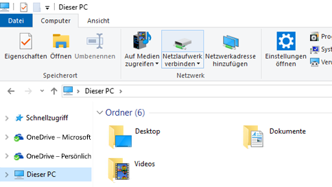 Öffnen Sie den Windows-Explorer
Klicken Sie auf Netzwerk