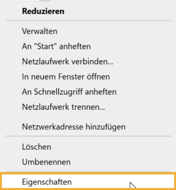 Öffnen Sie die Eigenschaften des Computers, indem Sie mit der rechten Maustaste auf "Dieser PC" klicken und "Eigenschaften" wählen.
Wählen Sie "Erweiterte Systemeinstellungen" und gehen Sie zur Registerkarte "Erweitert".