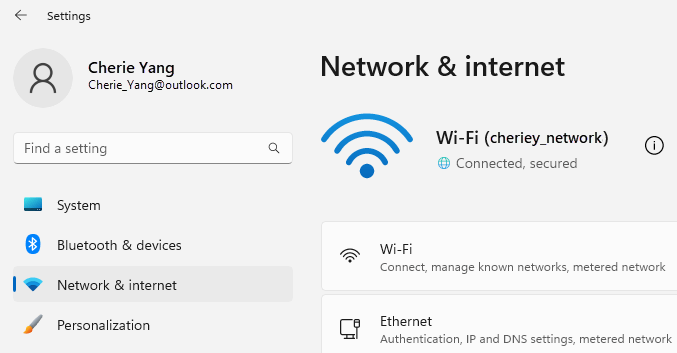 Öffnen Sie die WLAN-Einstellungen auf Ihrem Acer Aspire.
Stellen Sie sicher, dass das WLAN eingeschaltet ist.