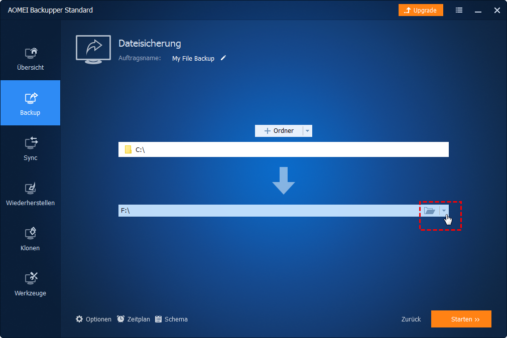 Sichern Sie alle wichtigen Daten von der betroffenen Festplatte.
Notieren Sie sich die genauen Spezifikationen der aktuellen Festplatte.