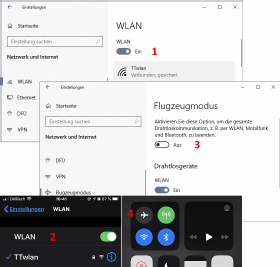 Stellen Sie sicher, dass Ihr WLAN-Router eingeschaltet ist.
Überprüfen Sie, ob andere Geräte in Ihrem Netzwerk eine Verbindung zum Internet haben.