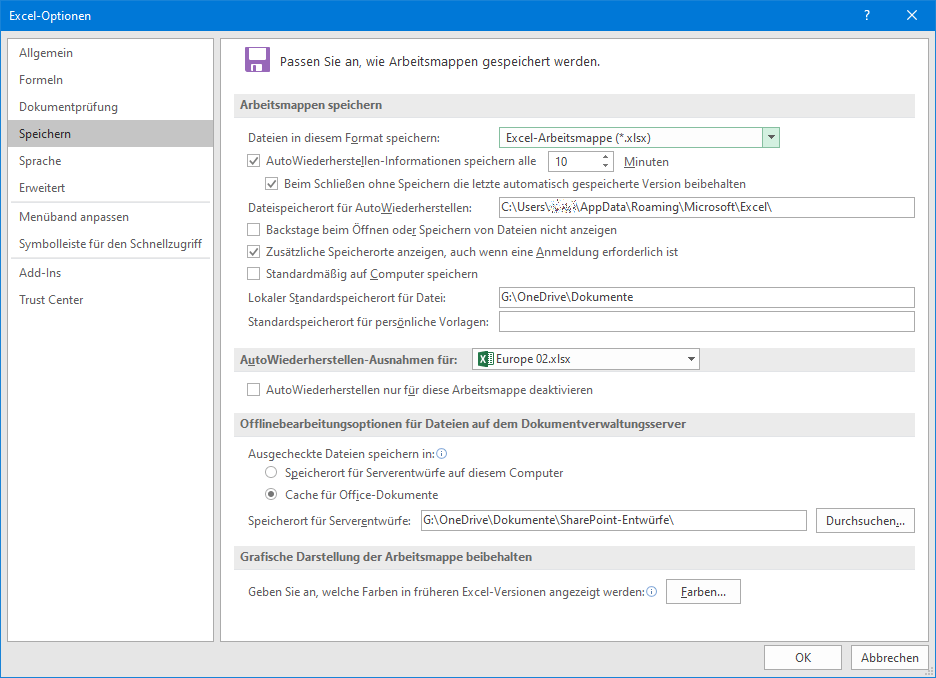 Suchen Sie die Sicherungsdatei Ihrer Excel-Datei.
Kopieren Sie die Sicherungsdatei an einen anderen Speicherort.