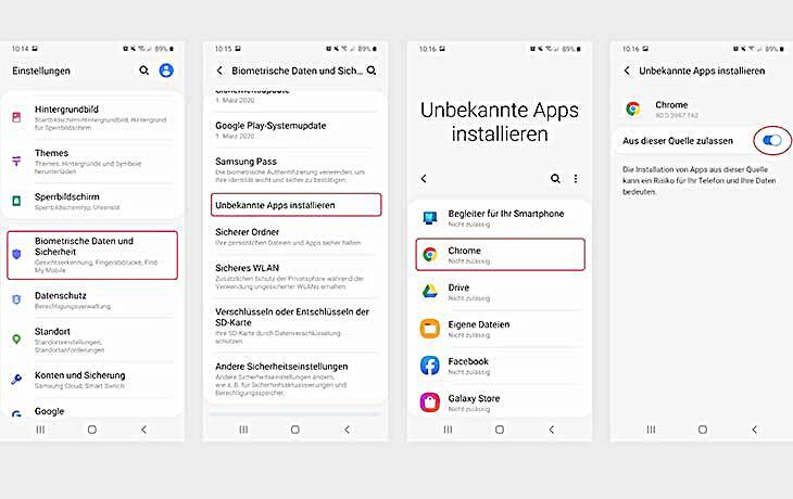 Tappen Sie auf die Schaltfläche "Installieren" oder "Herunterladen" neben der App-Beschreibung.
Warten Sie, bis der Download abgeschlossen ist.