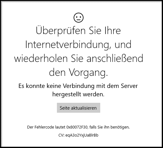 Überprüfen Sie die Internetverbindung:
Stellen Sie sicher, dass Ihre Internetverbindung stabil ist.