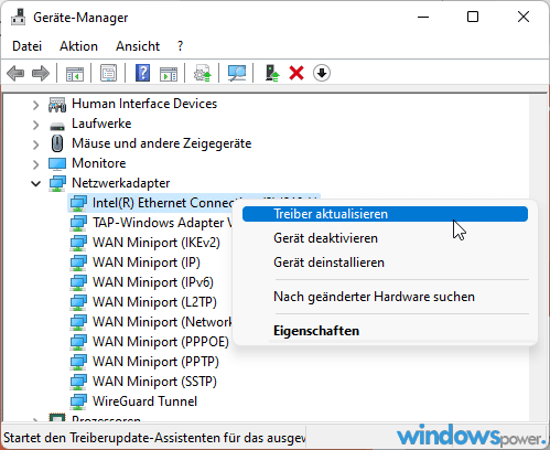 Überprüfen Sie die Netzwerkeinstellungen: Stellen Sie sicher, dass die Netzwerkeinstellungen korrekt konfiguriert sind.
Starten Sie den Netzwerkadapter neu: Deaktivieren und aktivieren Sie den Netzwerkadapter, um mögliche Verbindungsprobleme zu beheben.