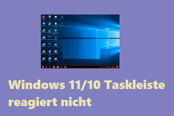 Überprüfen Sie, ob die Symbole in der Taskleiste eingefroren sind.
Wenn ja, klicken Sie mit der rechten Maustaste auf das eingefrorene Symbol und wählen Sie "Task beenden" aus.