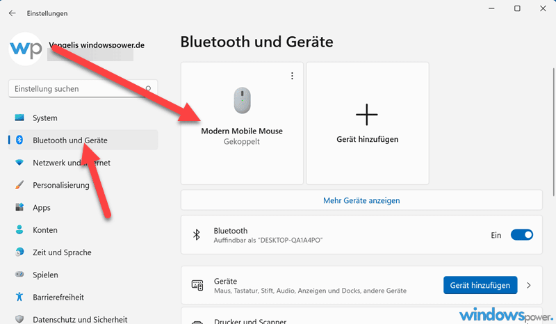 Überprüfen Sie, ob Ihr Gerät im Kopplungsmodus ist.
Gehen Sie zu den Bluetooth-Einstellungen auf Ihrem Gerät.