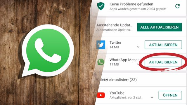 Überprüfung und Reparatur beschädigter Dateien, die Abstürze verursachen können
Aktualisierung von WhatsApp auf die neueste Version, um bekannte Fehler zu beheben