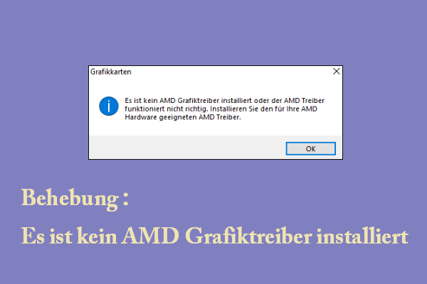 Veralteter oder fehlender Treiber: Stellen Sie sicher, dass Sie den neuesten Treiber für Ihre AMD-Grafikkarte installiert haben.
Konflikt mit anderen Treibern oder Software: Überprüfen Sie, ob es Konflikte mit anderen Treibern oder Software auf Ihrem Computer gibt und deaktivieren oder deinstallieren Sie sie gegebenenfalls.
