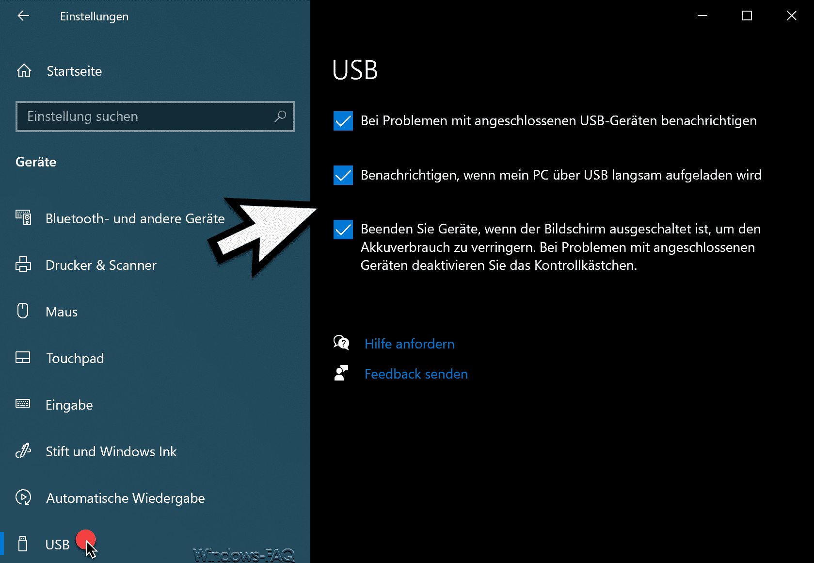 Verbinden Sie einen USB-Stick mit Ihrem Computer.
Öffnen Sie die Einstellungen in Windows 10.