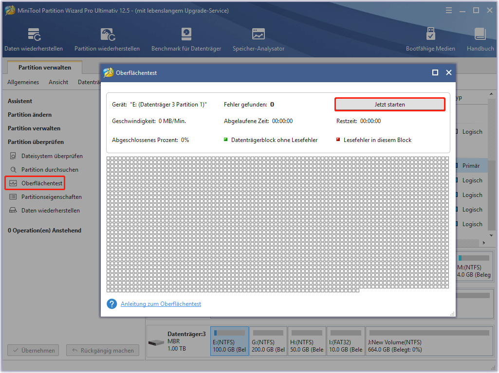 Verwenden Sie eine Diagnosesoftware des SSD-Herstellers, um die SSD auf mögliche Fehler zu überprüfen.
Führen Sie eine umfassende Überprüfung durch und beheben Sie gegebenenfalls erkannte Fehler.