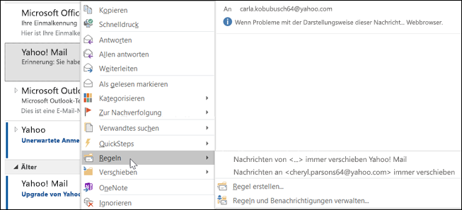 Verwenden Sie Outlook-Regeln, um eingehende E-Mails automatisch zu organisieren und Ihren Posteingang zu entlasten.
Entfernen Sie unnötige Anhänge, indem Sie sie auf Ihrer Festplatte speichern und aus der E-Mail löschen.