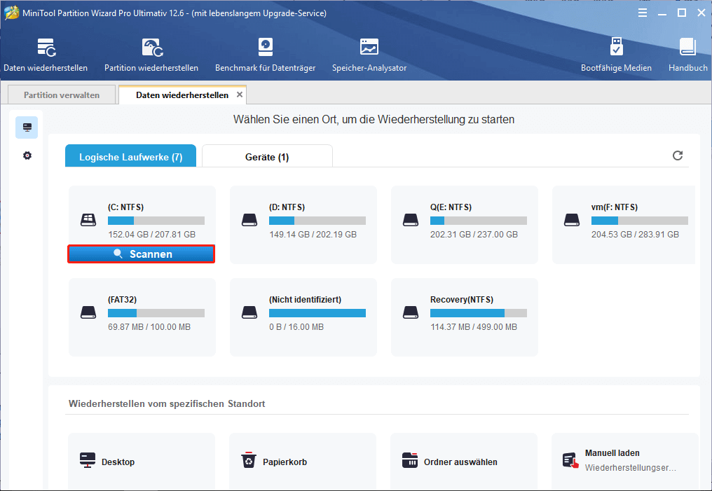 Wählen Sie das angeschlossene USB-Laufwerk aus und klicken Sie auf "Weiter".
Warten Sie, bis das USB-Laufwerk erstellt wurde.