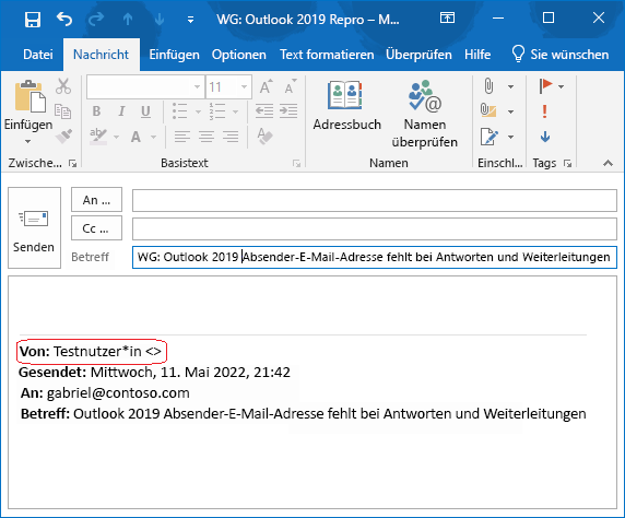 Wenden Sie sich an den Absender, um sicherzustellen, dass er die richtigen Weiterleitungseinstellungen verwendet.
Bitten Sie den Absender, seine E-Mail-Weiterleitungseinstellungen zu überprüfen und gegebenenfalls anzupassen.