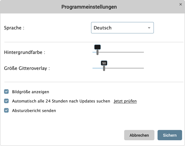 Wenn die Option deaktiviert ist, aktivieren Sie sie durch Anklicken des Kästchens.
Klicken Sie auf "OK", um die Einstellungen zu speichern.